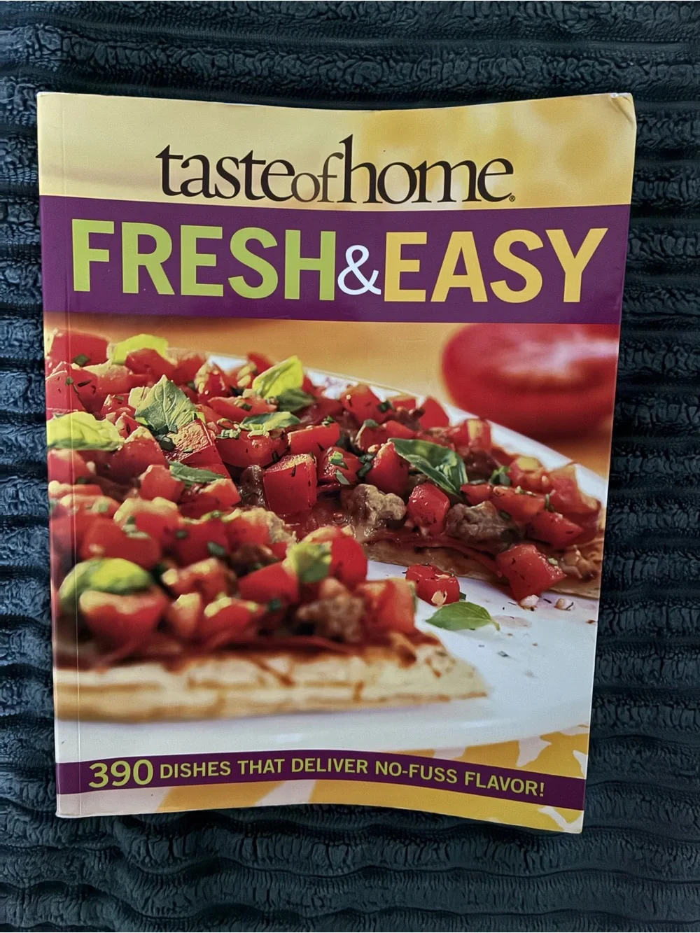 Taste of Home Fresh & Easy Cookbook - Purple & Yellow Cover